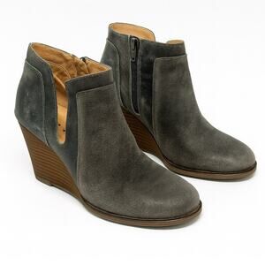 Lucky Brand Yabba Ankle Boots Leather Botties